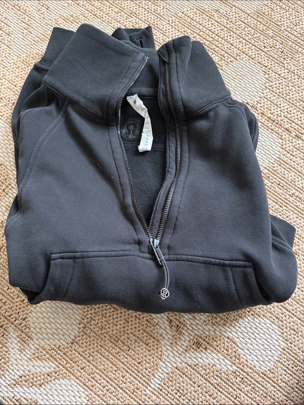 lululemon athletica Kids Black Half-Zip Sweatshirt